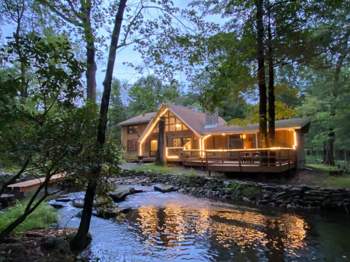 Secluded Chalet On Stream-Mins To Camelback Tannersville Eksteriør billede